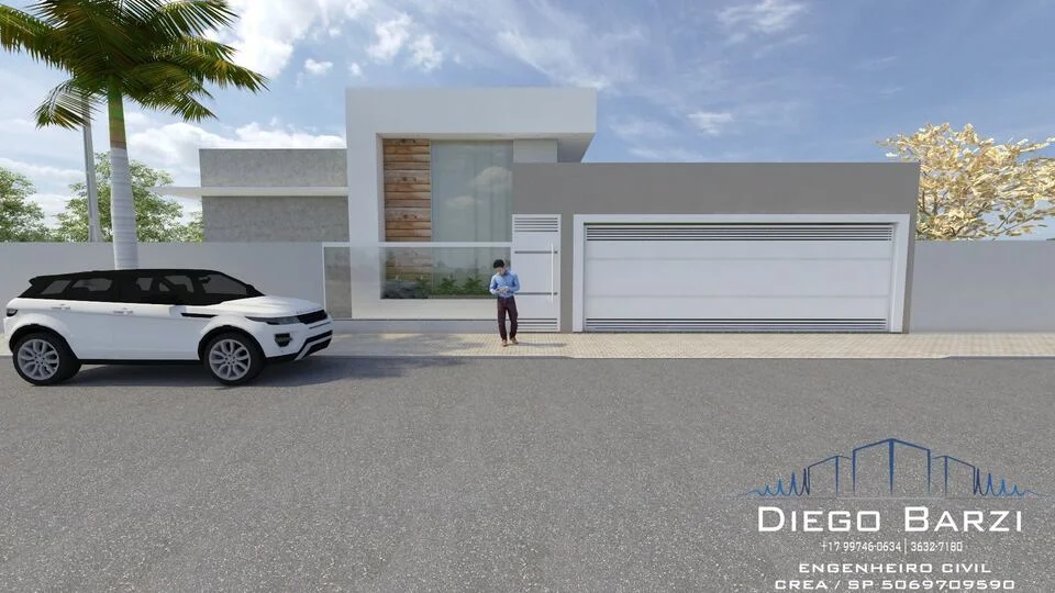 Projeto residencial concluído por Diego Barzi Engenharia Civil